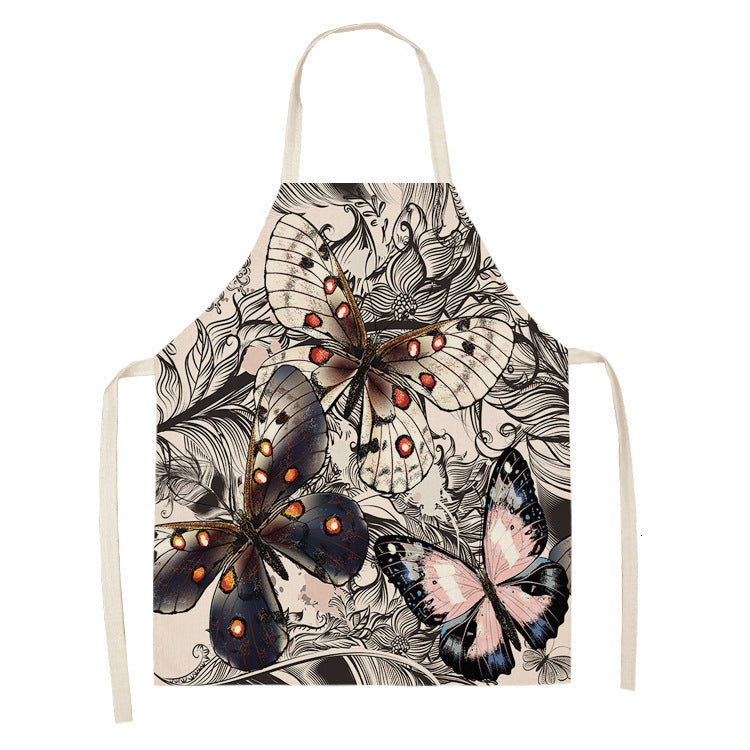 Retro Butterfly Apron New Parent-child Apron Home Cleaning Apron - Gardening Grow