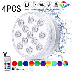 Led Beads Submersible Light Waterproof Underwater Lamp For Garden Swimming Pool Fountain Spa Party Bathroom Remote Control - Gardening Grow