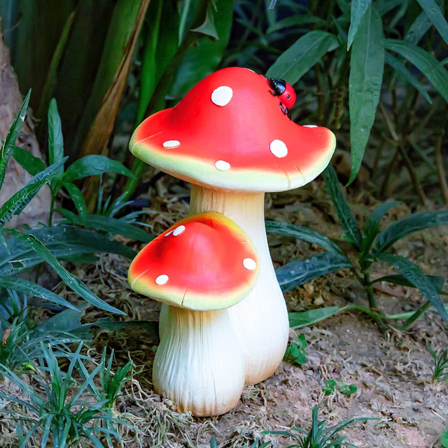 Garden Villa Garden Outdoor Resin Mushroom Decoration - Gardening Grow