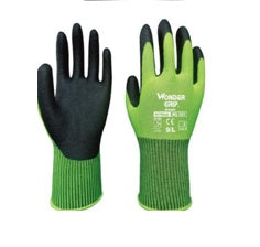 More labor insurance nitrile dipped breathable ultra-thin wear-resistant anti-skid handling gardening gloves WG501 fluorescent yellow - Gardening Grow