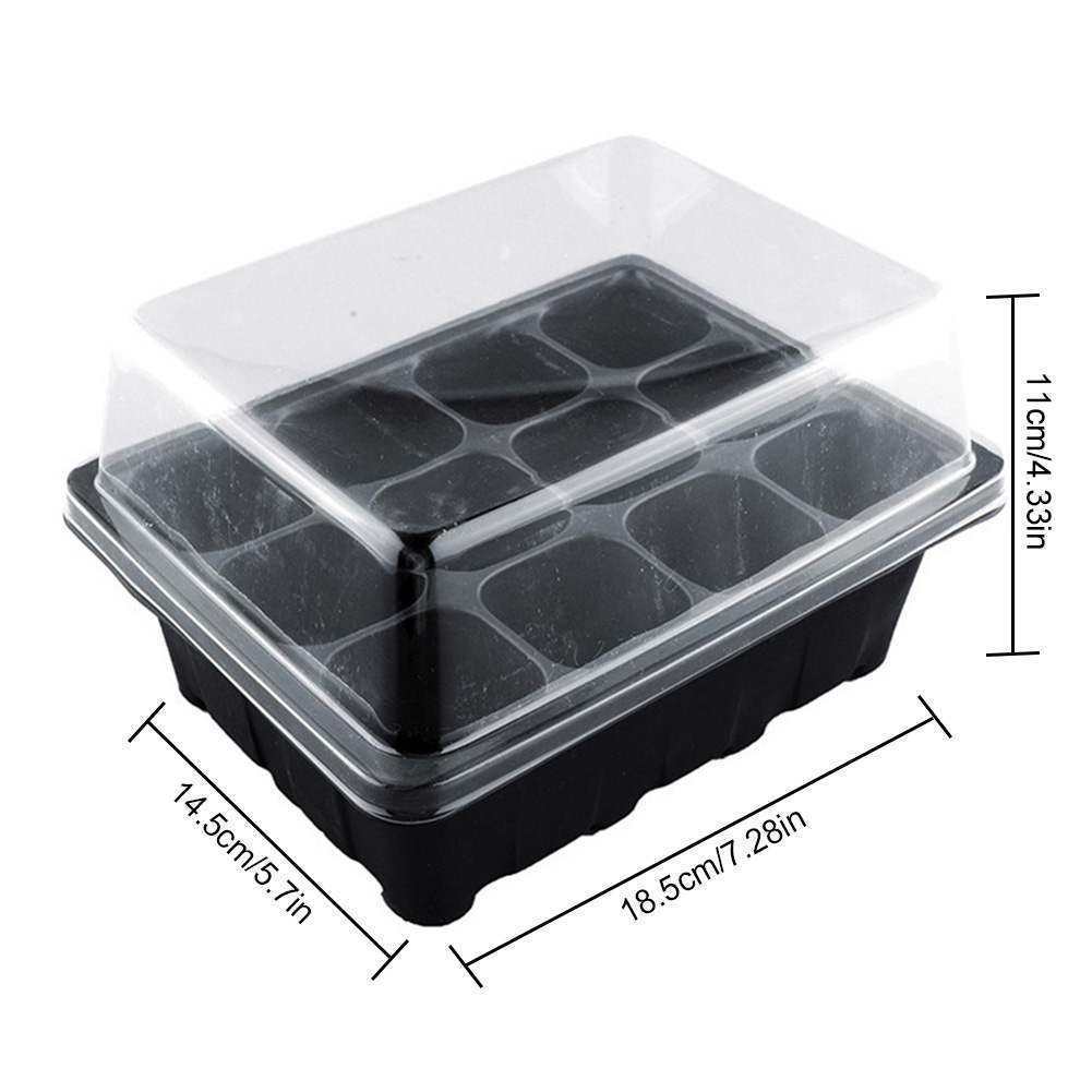 Plastic Nursery Pots Succulent Plant Seeds Germination Tray - Gardening Grow