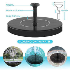 Solar Fountain  Outdoor Garden Classic Round - Gardening Grow