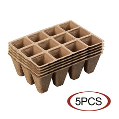 Biodegradable Eco-Friendly Pulp Seedling Nursery Pots 12-Hole - Gardening Grow