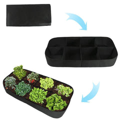 Natural Harvesting Felt Planting Bag Multi-Port Garden Flowerpot Vegetable Planting Bag