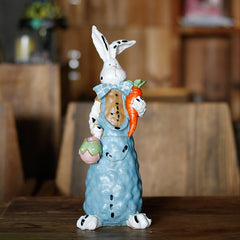 Easter Rabbit Decoration Realistic Rabbit Resin Crafts Garden Decoration Gardening Garden Decoration - Gardening Grow