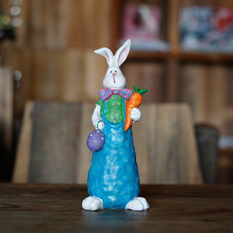 Easter Rabbit Decoration Realistic Rabbit Resin Crafts Garden Decoration Gardening Garden Decoration - Gardening Grow