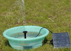 Solar Panel Powered Water Fountain Pool Pond Garden Water Sprinkler Sprayer with Water Pump & 3 Spray Heads - Gardening Grow