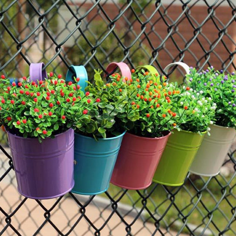 Hanging Flower Pots Garden Pots and Planters Hanger Outdoor Holder Basket for Wall Decoration Garden - Gardening Grow