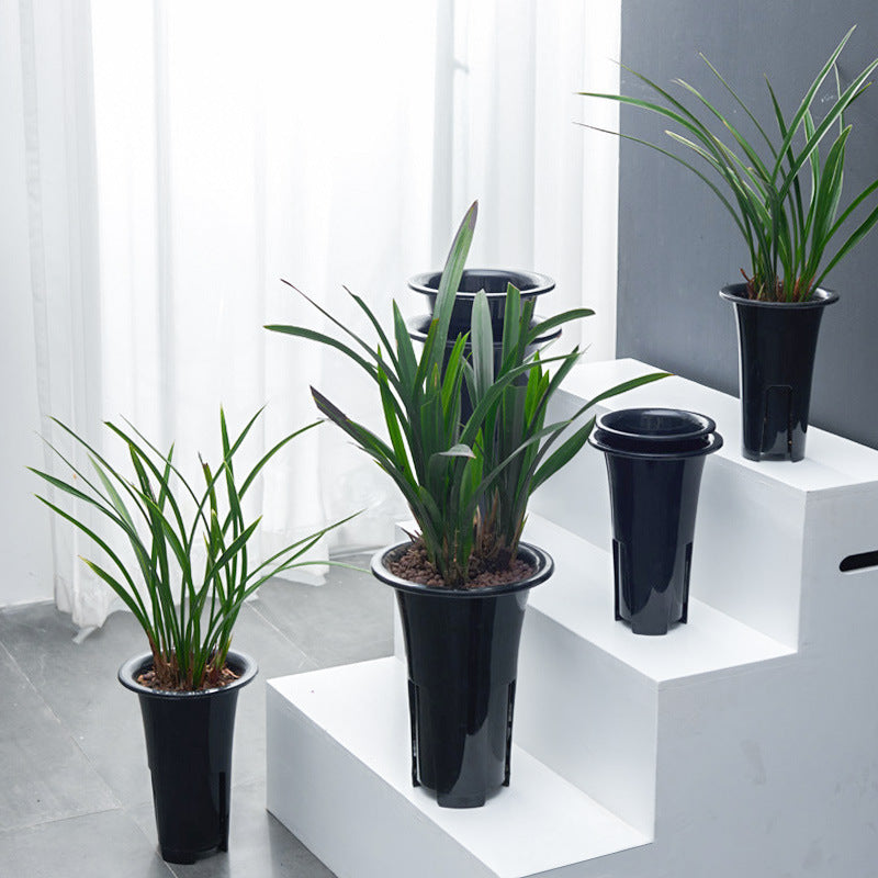 Orchid Pots With Root Control Plastic Flower Pots, Breathable And Non-Rot Root Base Nursery - Gardening Grow