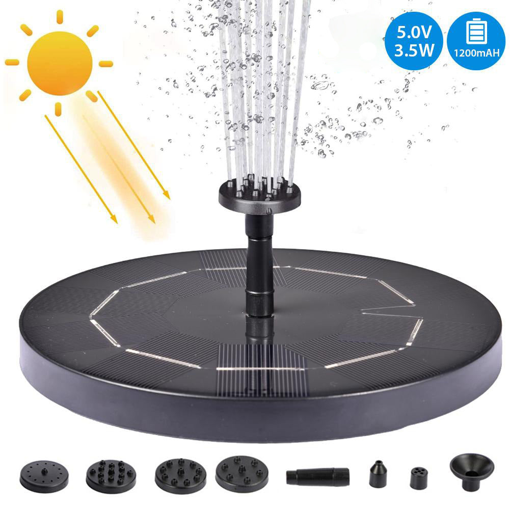 Solar Water Mercury Garden Miniature Floating Fountain - Gardening Grow