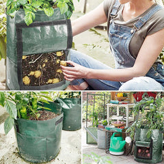 Potato Grow Bags Vegetable Planter Growing Bag DIY Fabric Grow Pot Outdoor Garden Pots Garden Tools Veget Garden - Gardening Grow