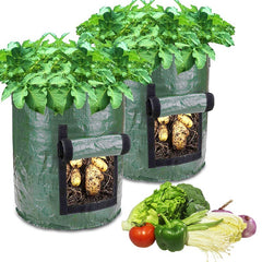 Potato Grow Bags Vegetable Planter Growing Bag DIY Fabric Grow Pot Outdoor Garden Pots Garden Tools Veget Garden - Gardening Grow