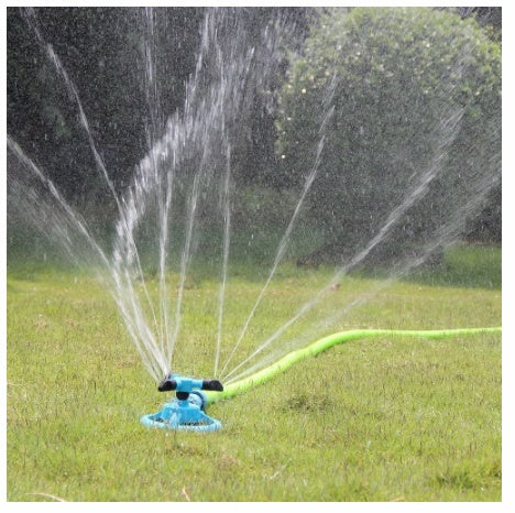 Garden Small Triple Rotary Lawn Sprinkler Automatic Garden - Gardening Grow