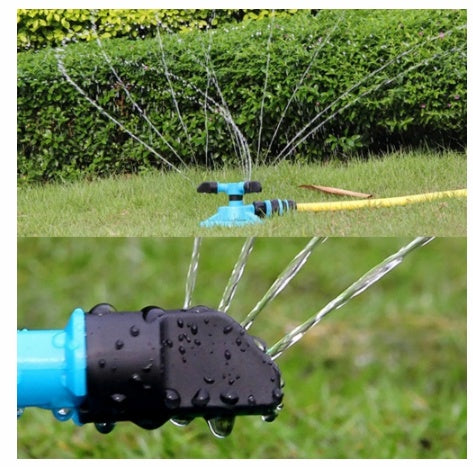 Garden Small Triple Rotary Lawn Sprinkler Automatic Garden - Gardening Grow