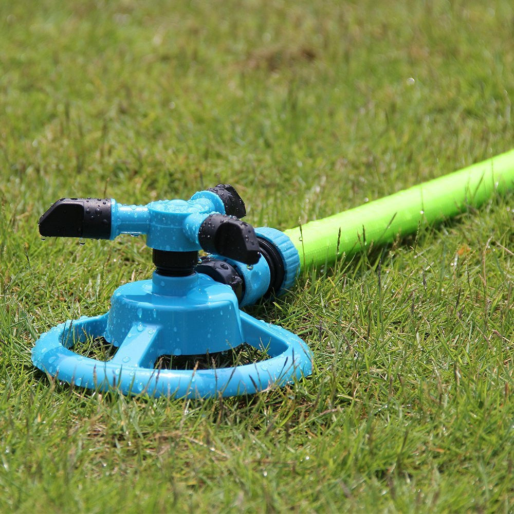 Garden Small Triple Rotary Lawn Sprinkler Automatic Garden - Gardening Grow