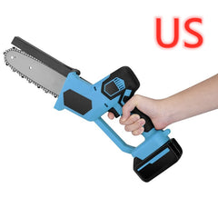 Mini rechargeable home chainsaw with one hand - Gardening Grow