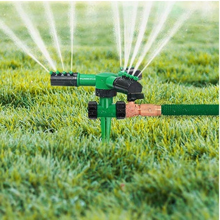 360 Automatic Rotating Sprinkler Irrigation Garden Lawn Courtyard Household Garden Water Adjustable Sprinkler Irrigate Tools - Gardening Grow