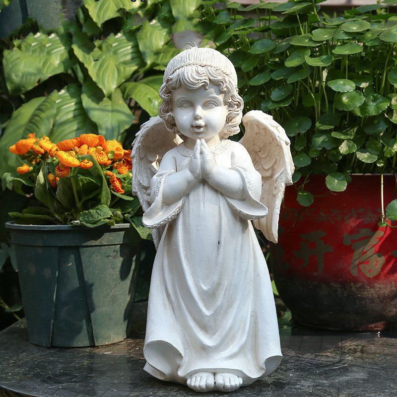 Yard Garden Garden Decoration Resin Figure American Little Angel Decoration - Gardening Grow