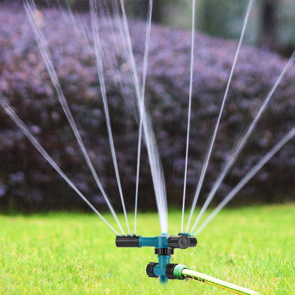 360 Automatic Rotating Sprinkler Irrigation Garden Lawn Courtyard Household Garden Water Adjustable Sprinkler Irrigate Tools - Gardening Grow