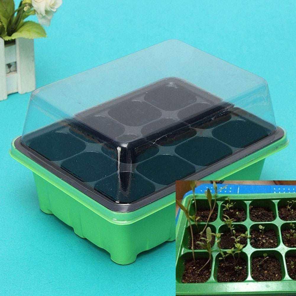 Plastic Nursery Pots Succulent Plant Seeds Germination Tray - Gardening Grow