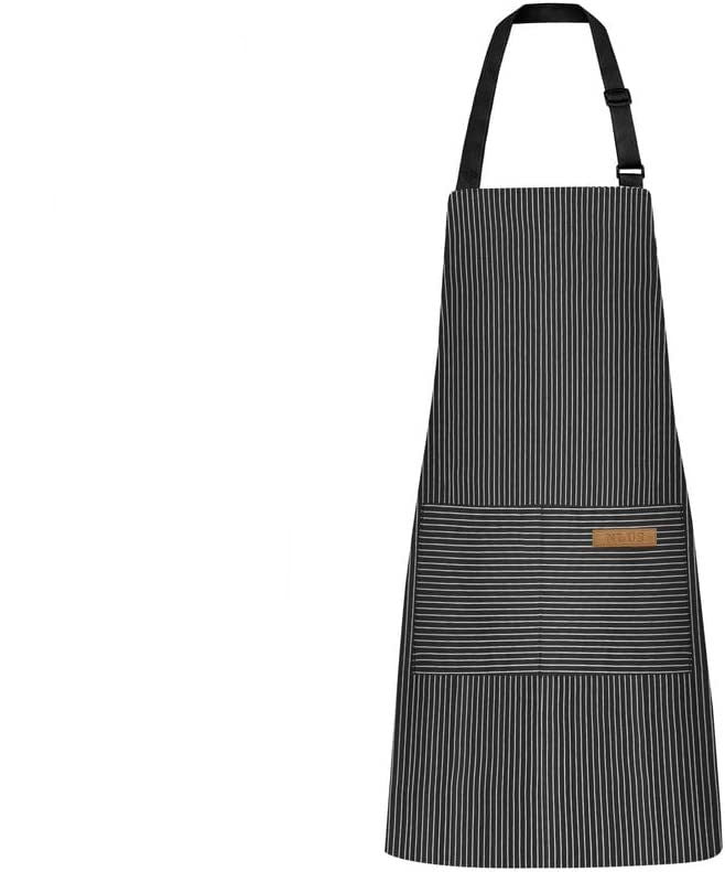 Halter Striped Polyester Restaurant Gardening Apron - Gardening Grow