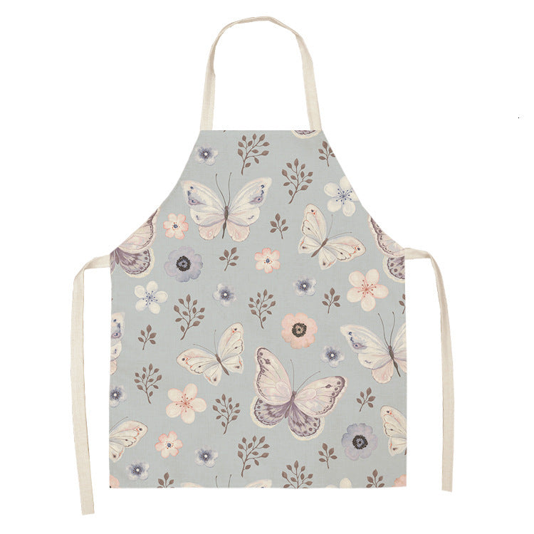 Retro Butterfly Apron New Parent-child Apron Home Cleaning Apron - Gardening Grow