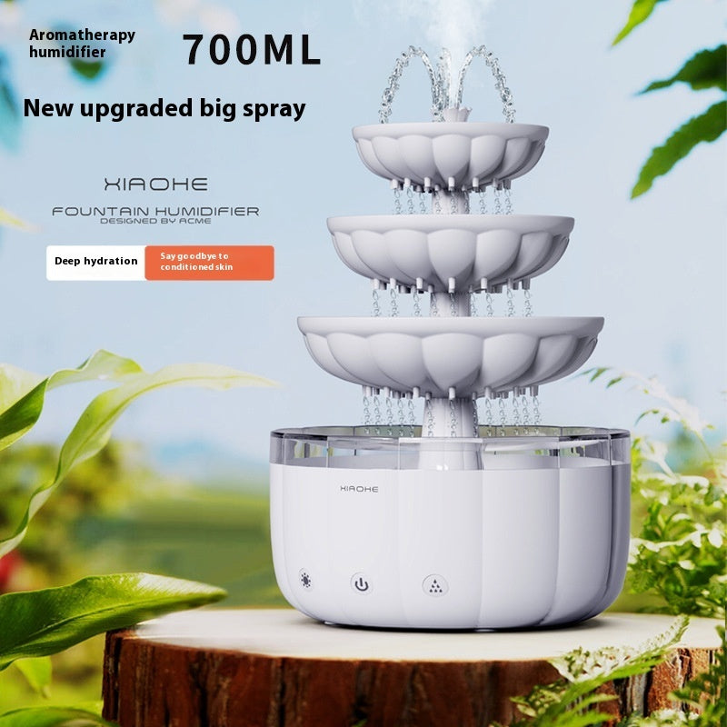 Fountain Water Drop Humidifier Home Office Aroma Diffuser - Gardening Grow