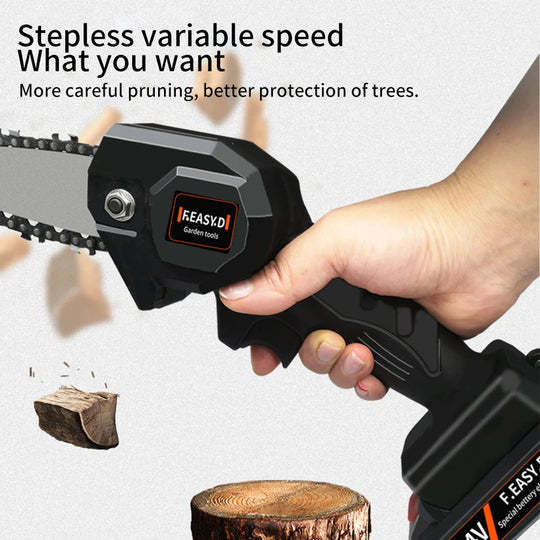 Mini Charging Wireless Handheld Chainsaw Woodworking - Gardening Grow