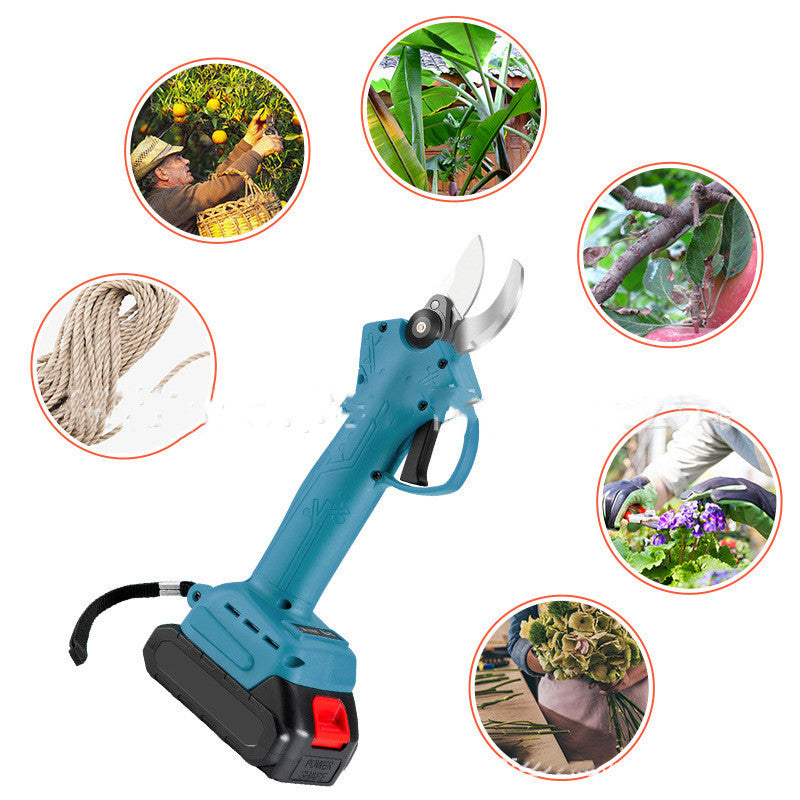 Electric Scissors Rechargeable Garden Shears Branch Shears Lithium Fruit Tree Shears - Gardening Grow