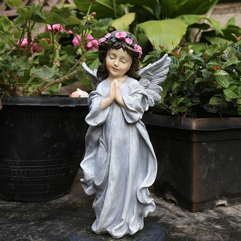 Yard Garden Garden Decoration Resin Figure American Little Angel Decoration - Gardening Grow