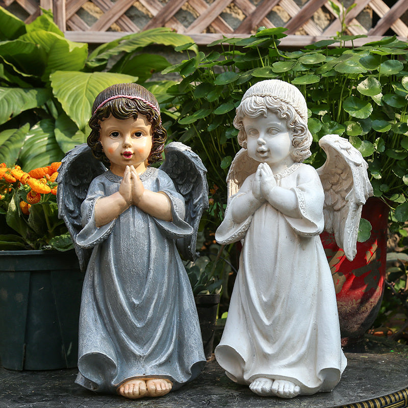 Yard Garden Garden Decoration Resin Figure American Little Angel Decoration - Gardening Grow