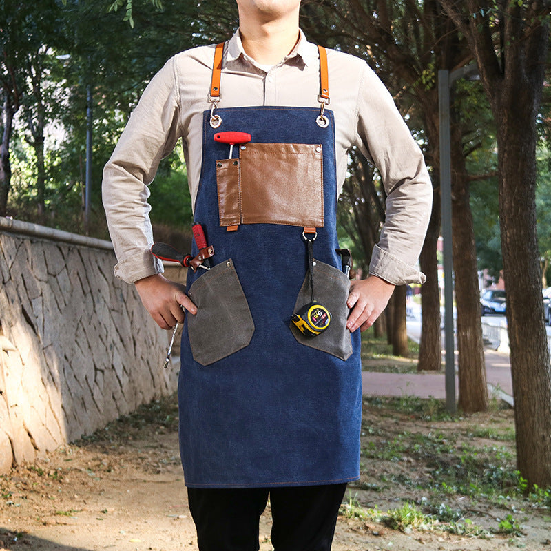 Gardening Baking Salon Denim Workwear Apron - Gardening Grow