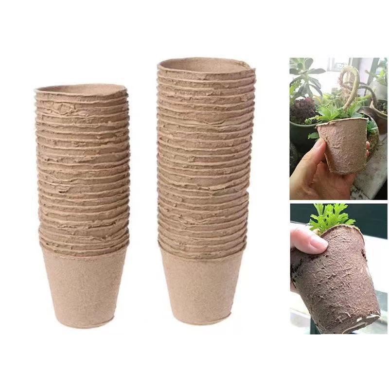 Degradable Nursery Cup Made Of Paper Pulp Flower Pot - Gardening Grow