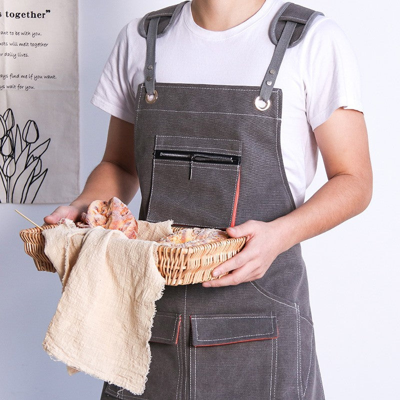 Apron Canvas Gardening Carpenter Hand-made Barber Restaurant Work Clothes - Gardening Grow