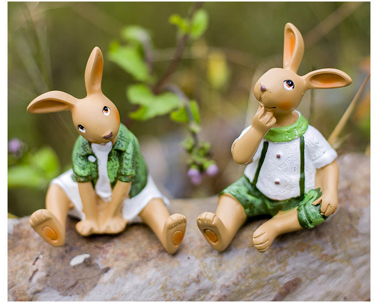 Garden Decoration Cartoon Rabbit Decoration - Gardening Grow