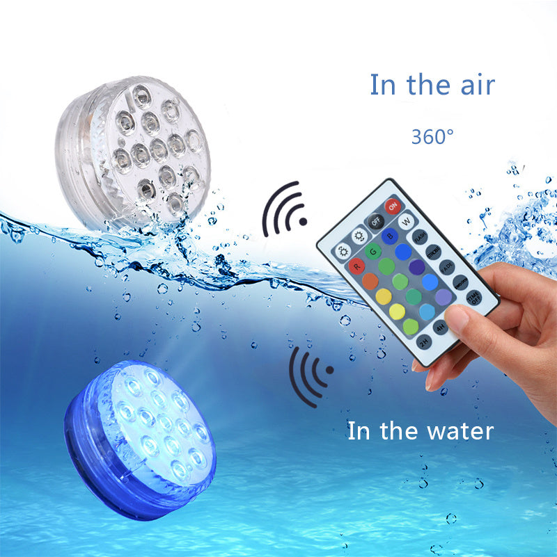 Led Beads Submersible Light Waterproof Underwater Lamp For Garden Swimming Pool Fountain Spa Party Bathroom Remote Control - Gardening Grow