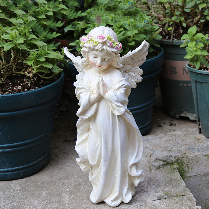 Yard Garden Garden Decoration Resin Figure American Little Angel Decoration - Gardening Grow