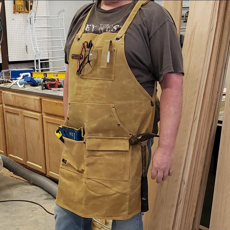 Waxed Canvas Garden Tool Apron - Gardening Grow