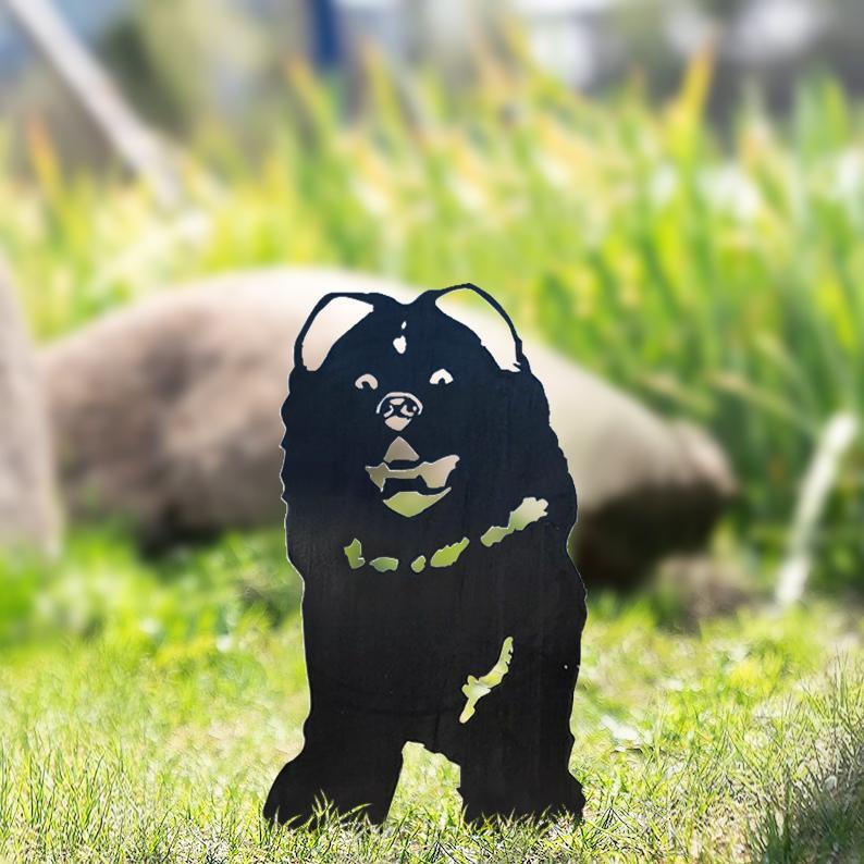 Metal Dog Silhouette Garden Patio Decoration - Gardening Grow