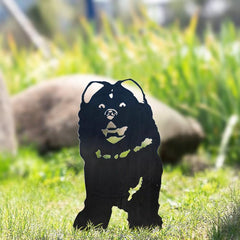 Metal Dog Silhouette Garden Patio Decoration - Gardening Grow