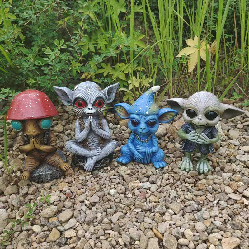 Halloween Garden Decoration Alien Statue Garden Garden Garden Decoration - Gardening Grow