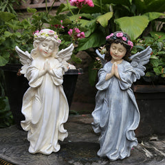 Yard Garden Garden Decoration Resin Figure American Little Angel Decoration - Gardening Grow