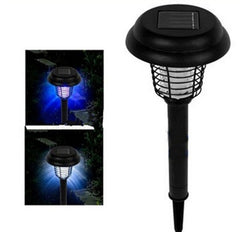 Solar Led Rechargeable Anti-Mosquito Lamp Electronic Fly Bug Zapper Insect Pest  Uv Trap Outdoor Garden Lawn Lamp - Gardening Grow