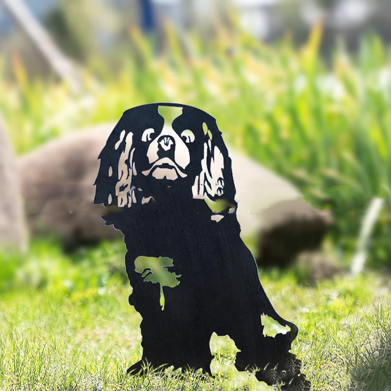 Metal Dog Silhouette Garden Patio Decoration - Gardening Grow