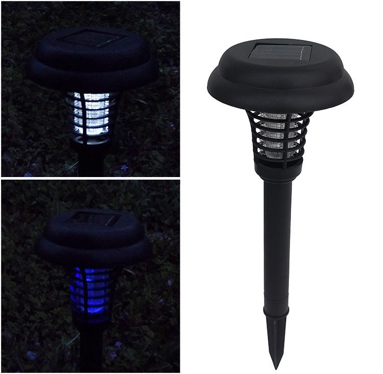 Solar Led Rechargeable Anti-Mosquito Lamp Electronic Fly Bug Zapper Insect Pest  Uv Trap Outdoor Garden Lawn Lamp - Gardening Grow