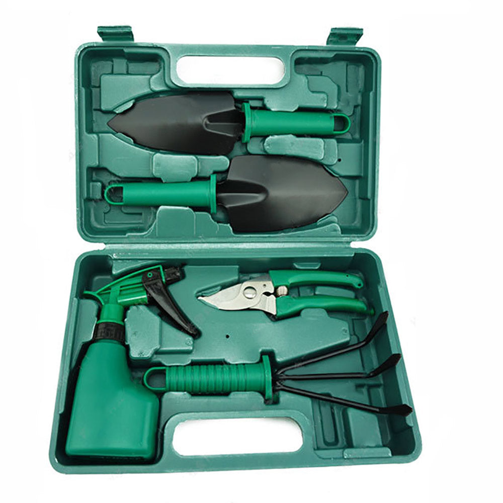 Five-piece Garden Tool Plastic Box Plastic Garden Tool Set - Gardening Grow