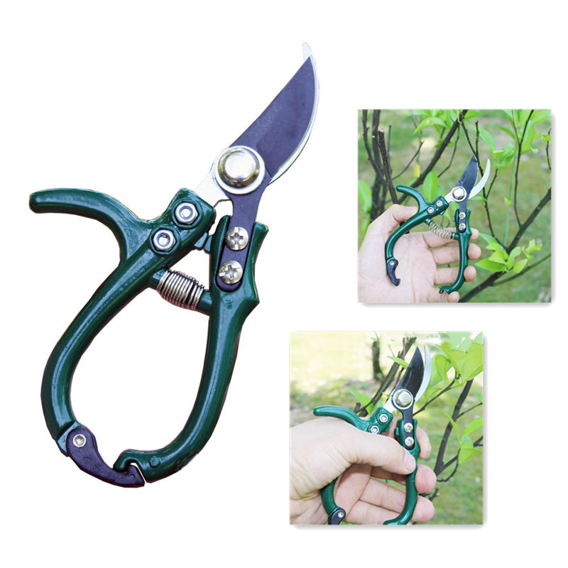 Multifunctional Garden Scissors Pruning Shears Manual With Safety Buckle Stainless Steel Spring Gardening Pruning Shear Branch Plant Cutter - Gardening Grow