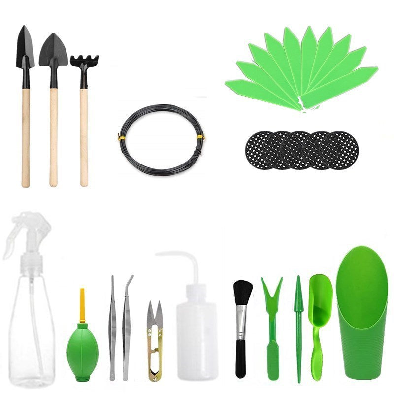 Gardening Tool Set Potted Scissors Succulent Spray Bottle Seedling Lifter - Gardening Grow