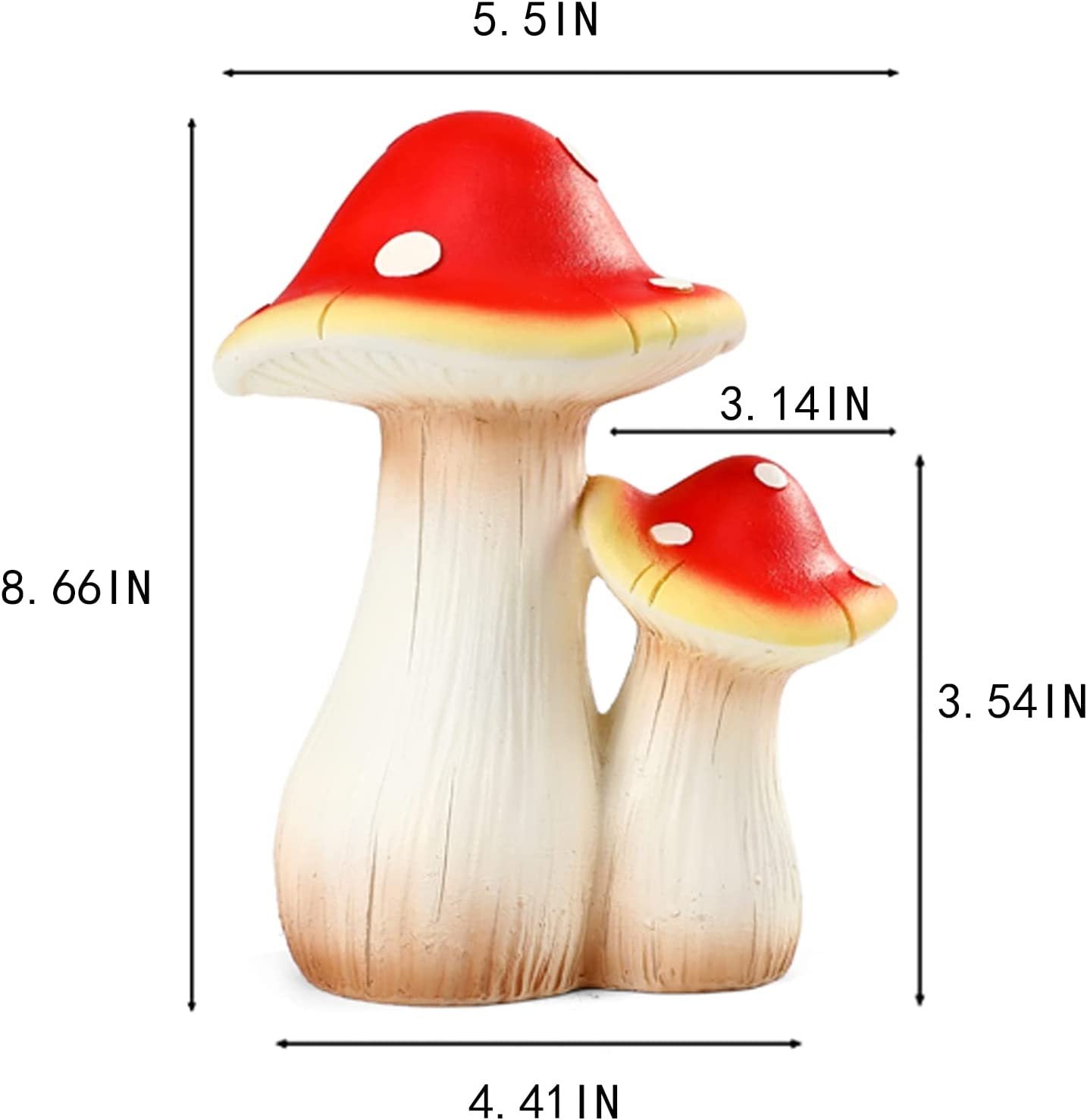 Garden Villa Garden Outdoor Resin Mushroom Decoration - Gardening Grow