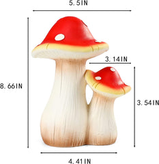 Garden Villa Garden Outdoor Resin Mushroom Decoration - Gardening Grow